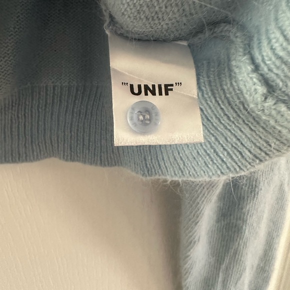 NWT UNIF Blue Button Sweater - Picture 5 of 8